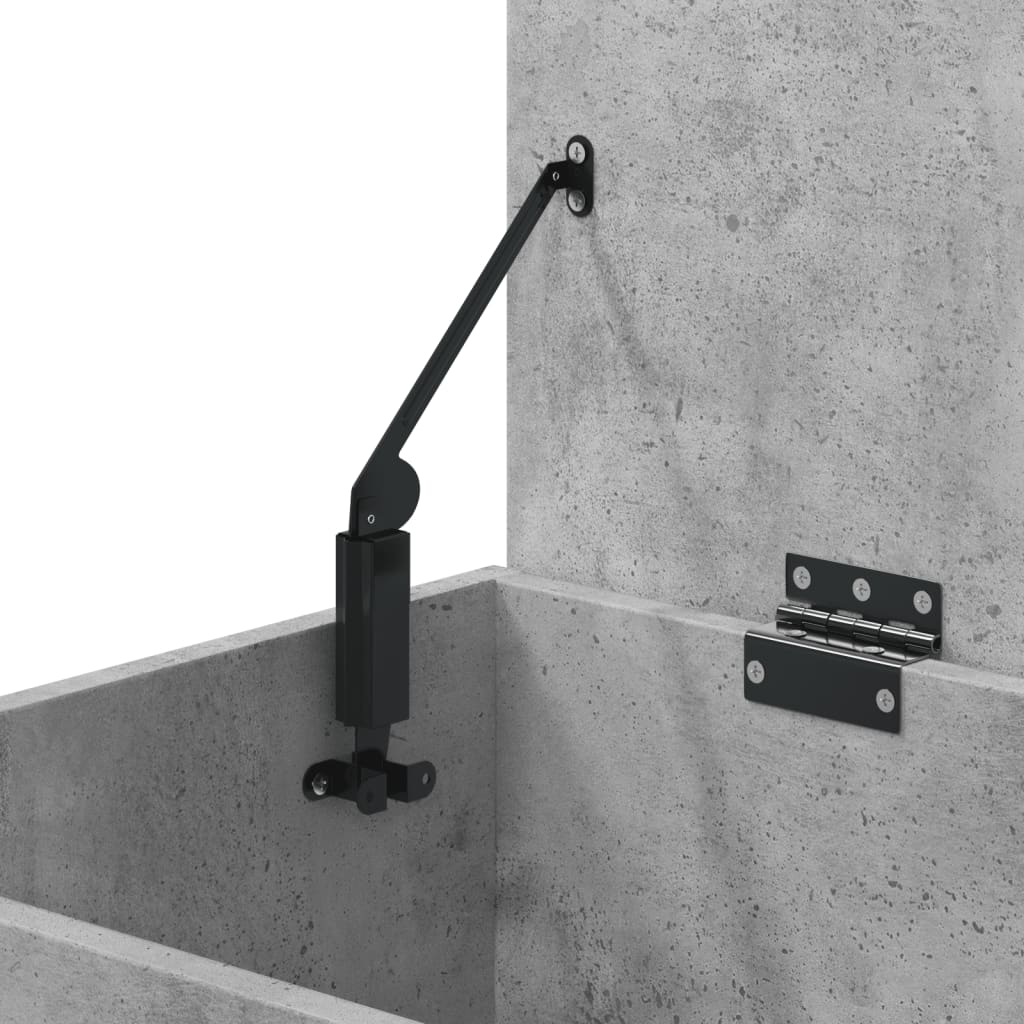 Oppbevaringskiste Betonggrå 84X42X46 Cm Konstruert Tre