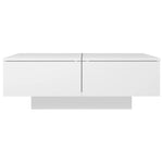 Salongbord Hvit 90X60X31 Cm Konstruert Tre