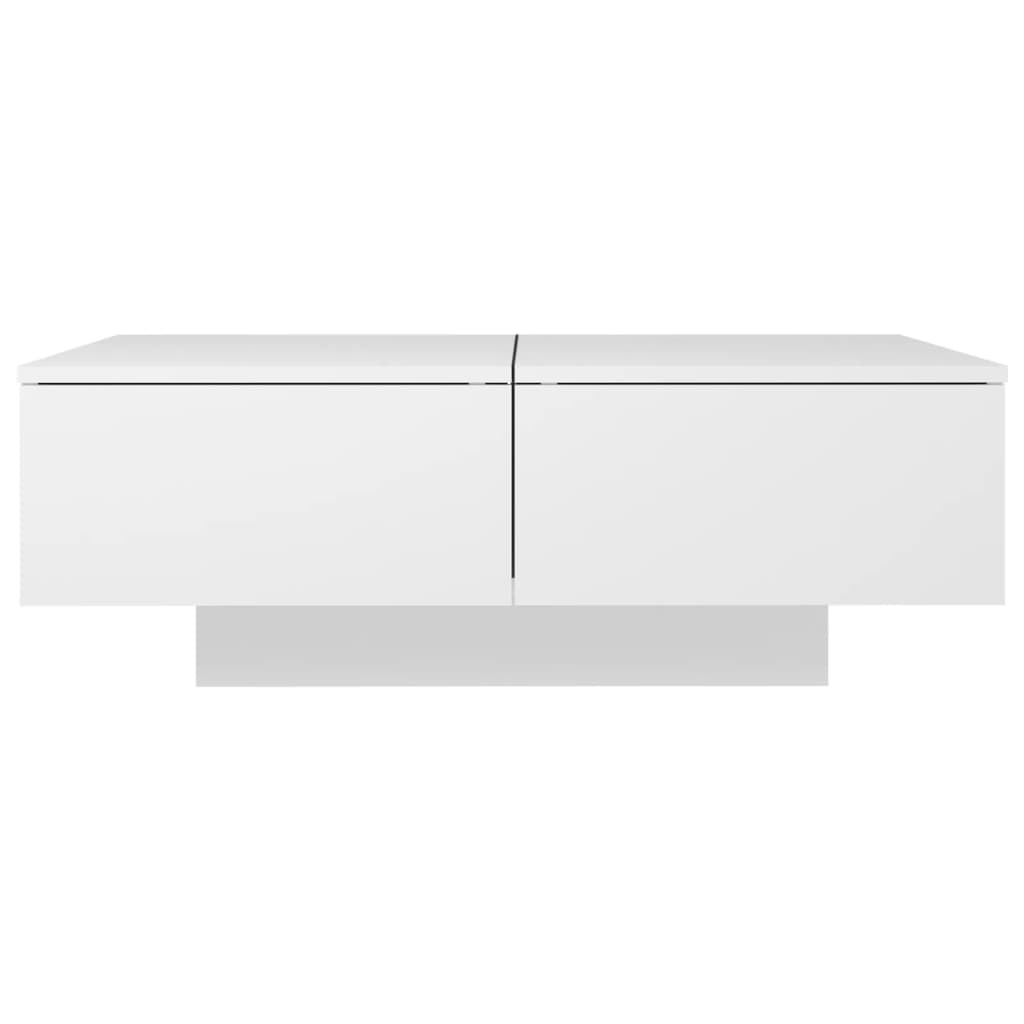 Salongbord Hvit 90X60X31 Cm Konstruert Tre