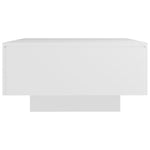 Salongbord Hvit 90X60X31 Cm Konstruert Tre