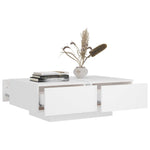 Salongbord Hvit 90X60X31 Cm Konstruert Tre