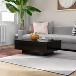 Salongbord Svart 90X60X31 Cm Konstruert Tre