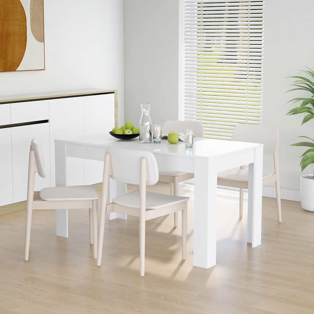 Spisebord Hvit 140X74,5X76 Cm Konstruert Tre