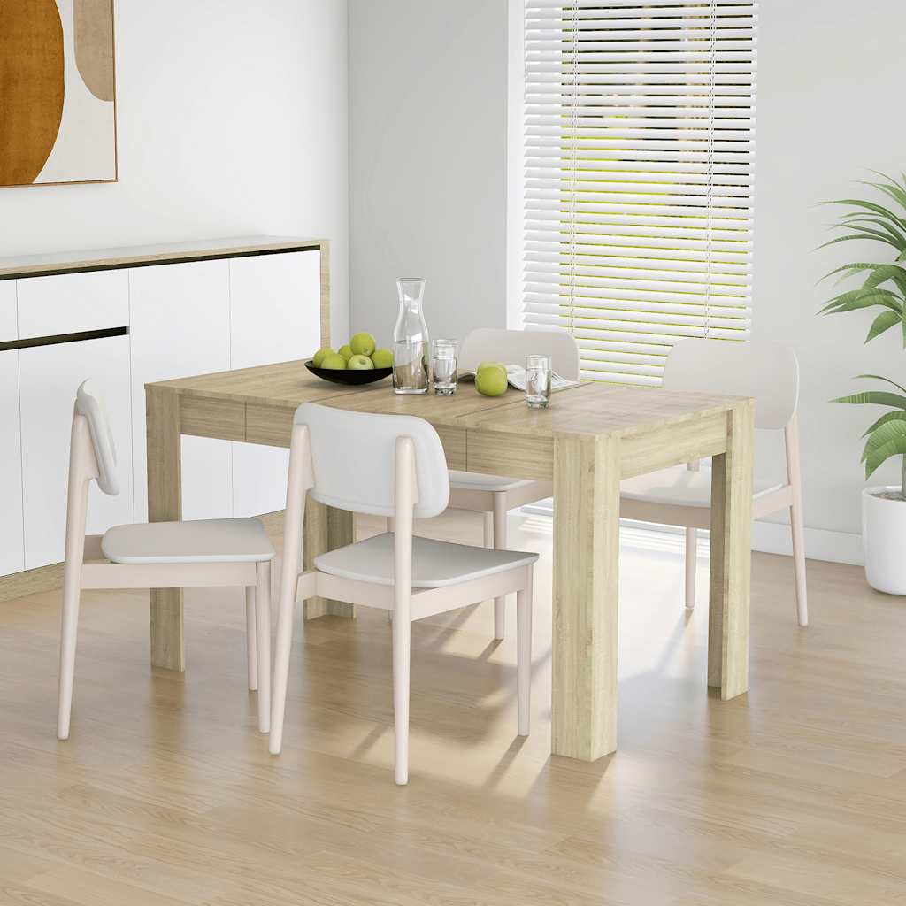 Spisebord Sonoma Eik 140X74,5X76 Cm Sponplate