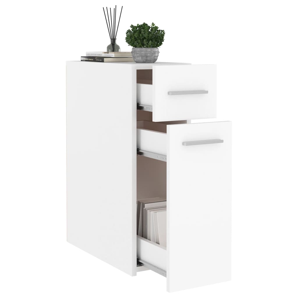Apotekskap Hvit 20X45,5X60 Cm Konstruert Tre