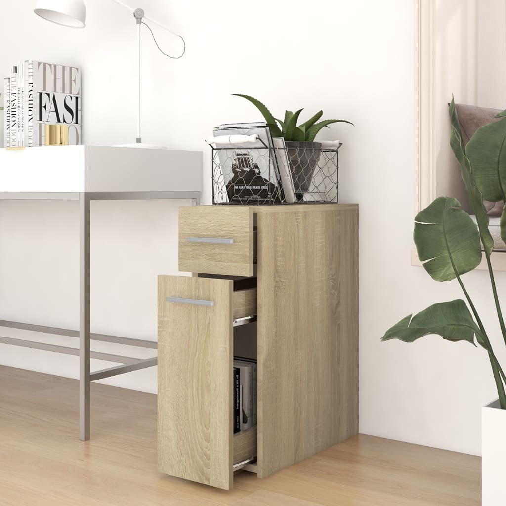 Apotekskap Sonoma Eik 20X45,5X60 Cm Konstruert Tre
