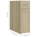 Apotekskap Sonoma Eik 20X45,5X60 Cm Konstruert Tre