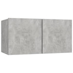 Hengende Tv-Benk Betonggrå 60X30X30 Cm