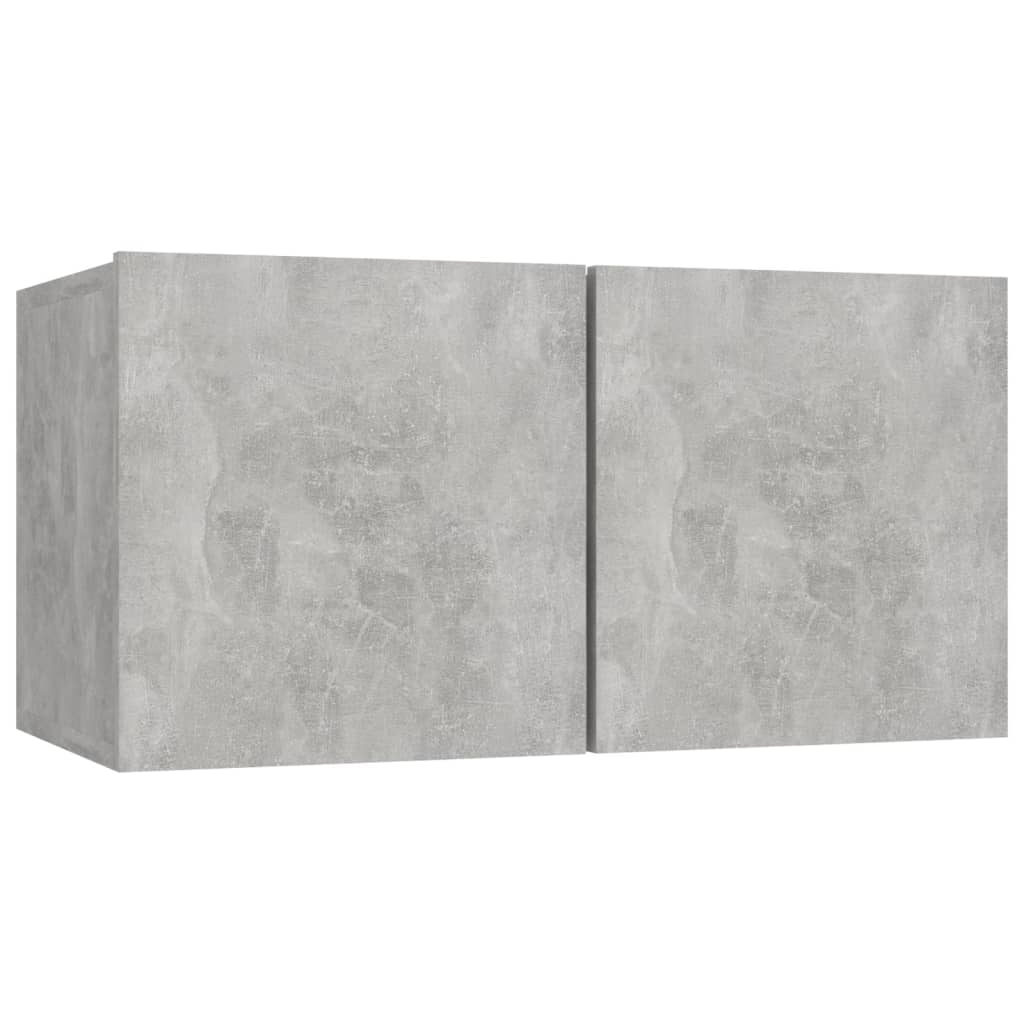 Hengende Tv-Benk Betonggrå 60X30X30 Cm
