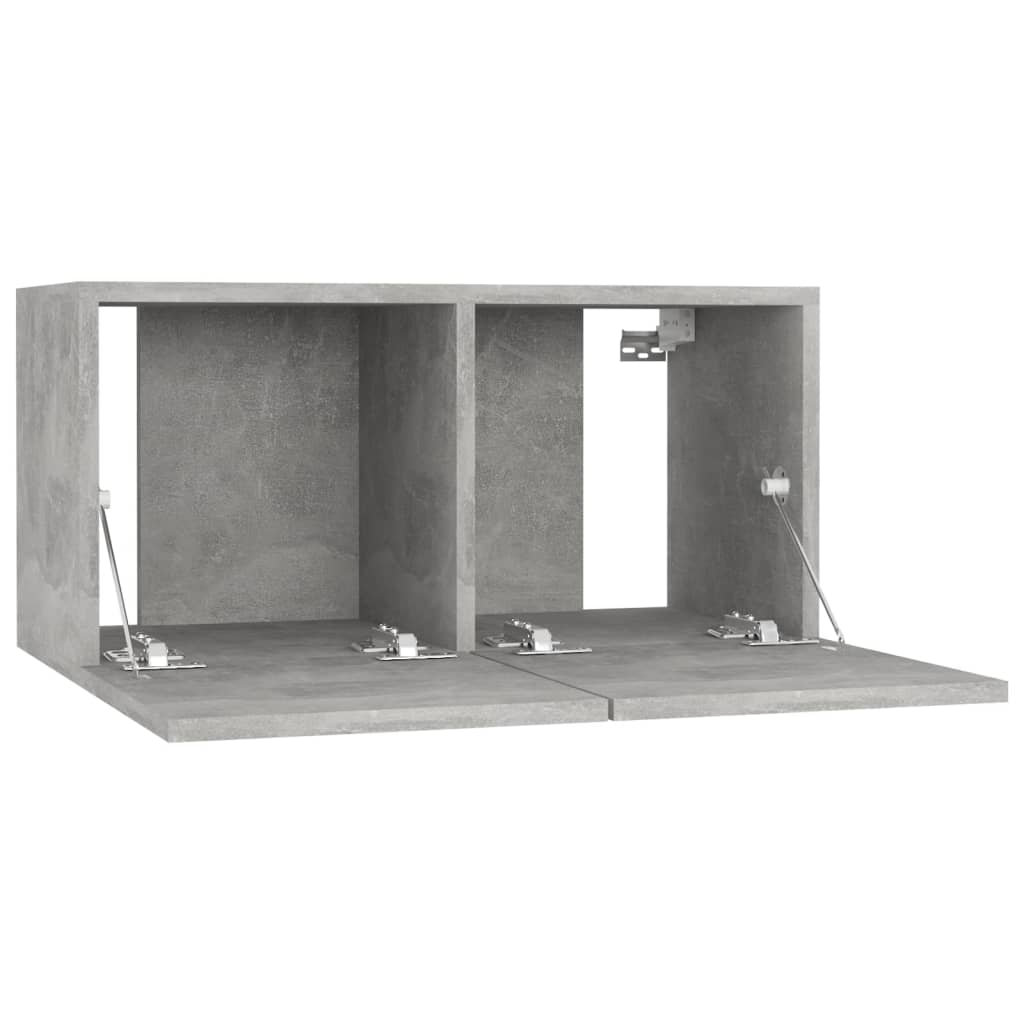 Hengende Tv-Benk Betonggrå 60X30X30 Cm