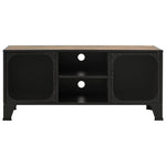 Tv-Benk Rustikk Brun 105X36X47Cm Metall Og Mdf