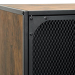 Tv-Benk Rustikk Brun 105X36X47Cm Metall Og Mdf