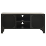 Tv-Benk Rustikk Grå 105X36X47 Cm Metall Og Mdf