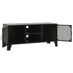 Tv-Benk Rustikk Grå 105X36X47 Cm Metall Og Mdf