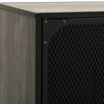 Tv-Benk Rustikk Grå 105X36X47 Cm Metall Og Mdf