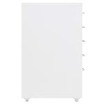 Mobilt Arkivskap Hvit 28X41X69 Cm Metall