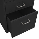 Mobilt Arkivskap Svart 28X41X69 Cm Metall