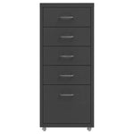 Mobilt Arkivskap Antrasitt 28X41X69 Cm Metall