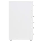 Mobilt Arkivskap Hvit 28X41X69 Cm Metall
