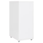 Mobilt Arkivskap Hvit 28X41X69 Cm Metall