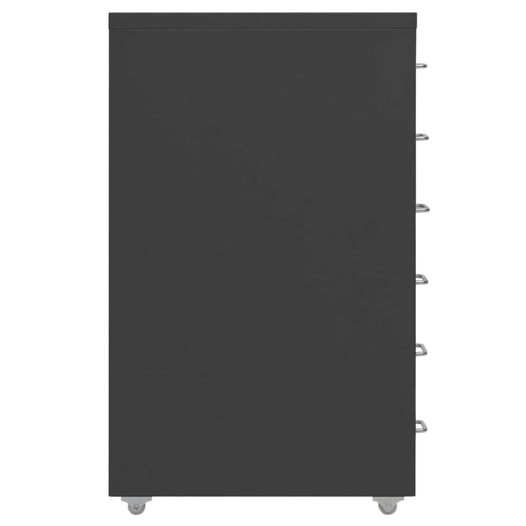 Mobilt Arkivskap Antrasitt 28X41X69 Cm Metall