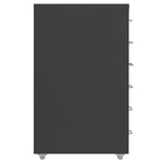 Mobilt Arkivskap Antrasitt 28X41X69 Cm Metall