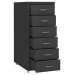 Mobilt Arkivskap Antrasitt 28X41X69 Cm Metall