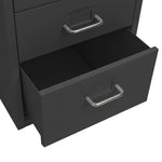 Mobilt Arkivskap Antrasitt 28X41X69 Cm Metall