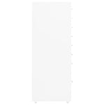 Mobilt Arkivskap Hvit 28X41X109 Cm Metall