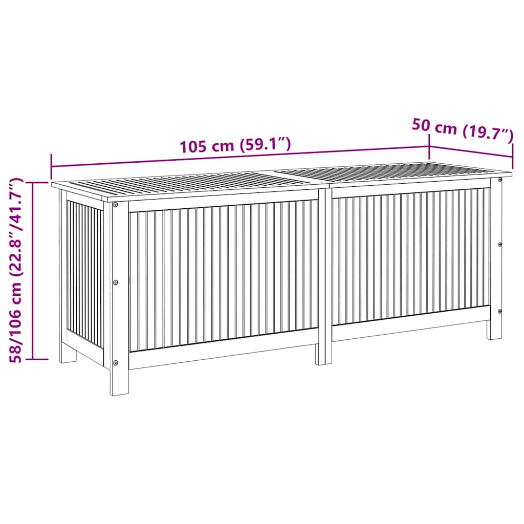 Putekasse 150X50X58 Cm Heltre Akasie