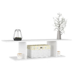 Veggmontert Tv-Benk Hvit 103X30X26,5 Cm