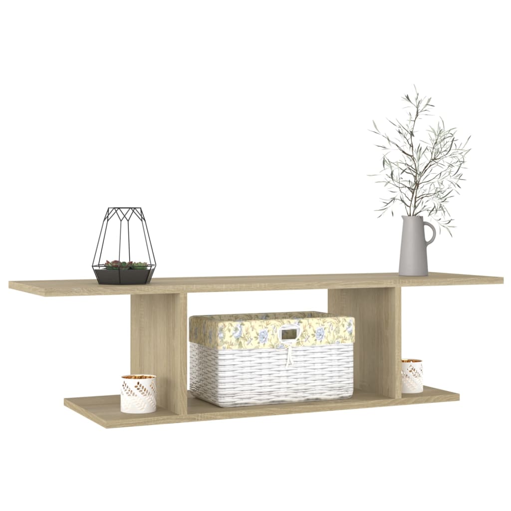 Vegghengt Tv-Benk Sonoma Eik 103X30X26,5 Cm