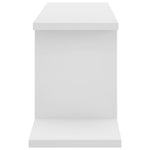 Veggmontert Tv-Hylle Hvit 125X18X23 Cm Konstruert Tre