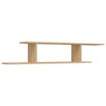 Veggmontert Tv-Hylle Sonoma Eik 125X18X23 Cm Konstruert Tre