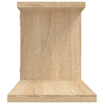 Veggmontert Tv-Hylle Sonoma Eik 125X18X23 Cm Konstruert Tre
