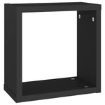 Vegghyller Kubeformet 2 Stk Svart 30X15X30 Cm