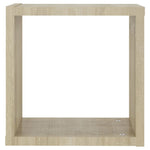 Vegghyller Kubeformet 2 Stk Sonoma Eik 30X15X30 Cm