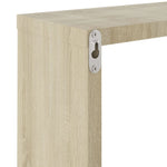 Vegghyller Kubeformet 2 Stk Sonoma Eik 30X15X30 Cm