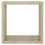 Vegghyller Kubeformet 4 Stk Sonoma Eik 30X15X30 Cm