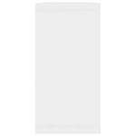 Vegghyller Kubeformet 2 Stk Hvit 100X15X30 Cm Konstruert Tre