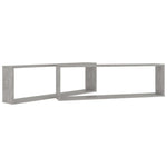 Vegghyller Kube 2 Stk Betonggrå 100X15X30 Cm Konstruert Tre