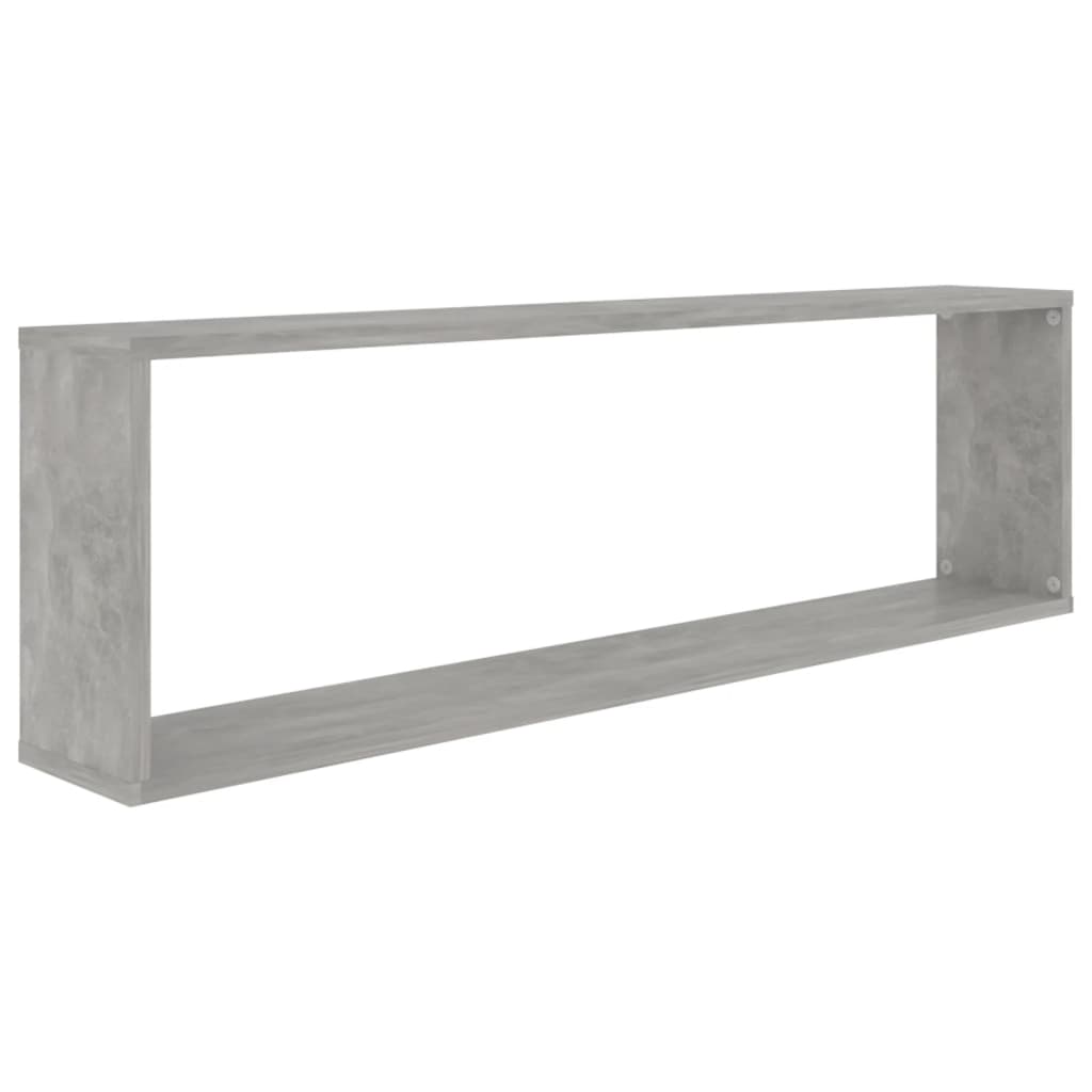 Vegghyller Kube 2 Stk Betonggrå 100X15X30 Cm Konstruert Tre