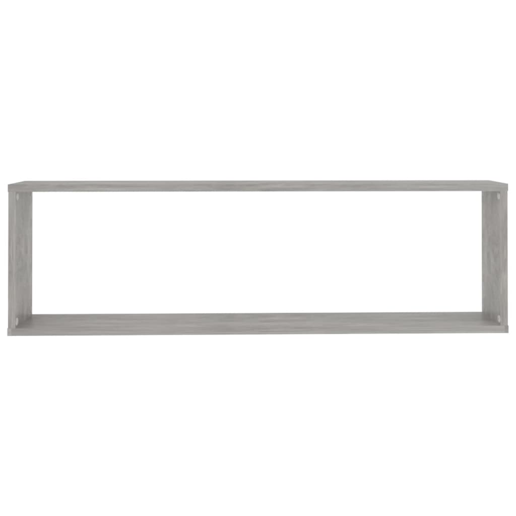 Vegghyller Kube 2 Stk Betonggrå 100X15X30 Cm Konstruert Tre