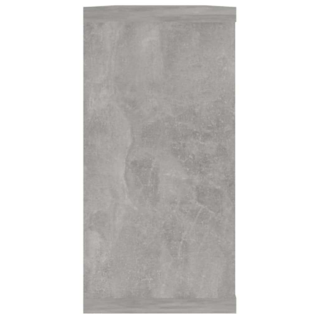 Vegghyller Kube 2 Stk Betonggrå 100X15X30 Cm Konstruert Tre