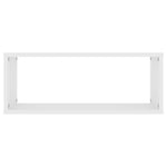 Vegghyller Kubeformet 2 Stk Hvit 60X15X23 Cm Konstruert Tre