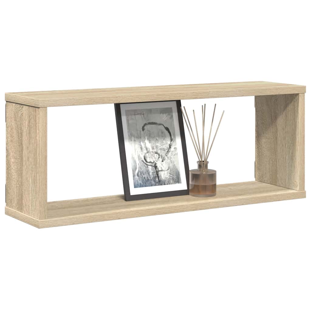 Vegghyller Kubeformet 4 Stk Sonoma Eik 60X15X23 Cm Sponplate