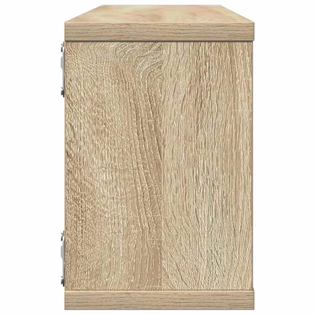 Vegghyller Kubeformet 4 Stk Sonoma Eik 60X15X23 Cm Sponplate