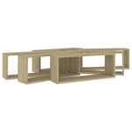 Vegghyller Kubeformet 6Stk Sonoma Eik 60X15X23Cm Konstruert Tre