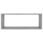 Vegghyller Kubeformet 2 Stk Betonggrå 60X15X23Cm Konstruert Tre