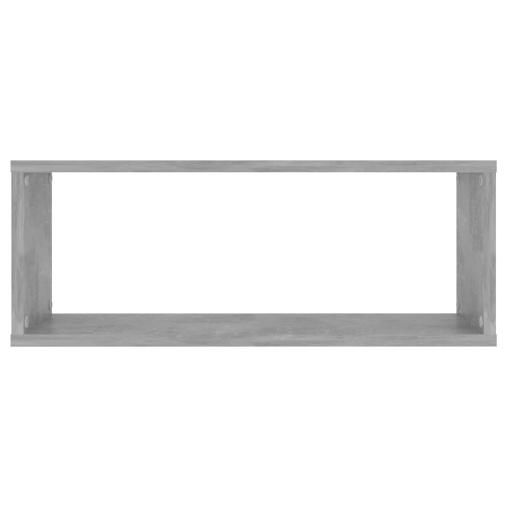 Vegghyller Kubeformet 2 Stk Betonggrå 60X15X23Cm Konstruert Tre